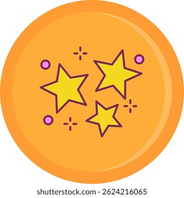 Star Line vector Icon Design