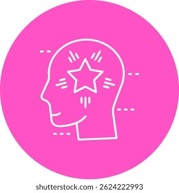 Star Line vector Icon Design