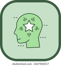 Star Line vector Icon Design