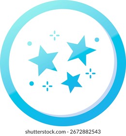 Star Line vector Icon Design