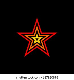 Star Line vector Logo Template Illustration Design. Vector EPS 10.