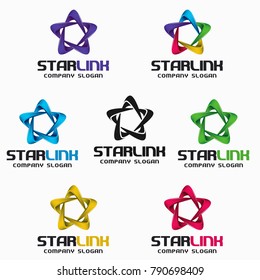 Star Link - 3D Infinity Star Logo Template