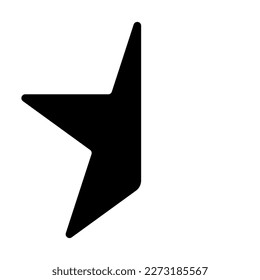 star list glyph icon vector design template and illustration
