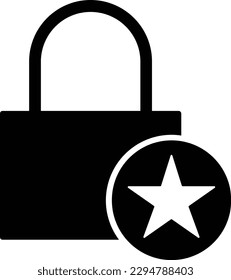 desbloqueo de seguridad de la llave de bloqueo de estrella Glifo
