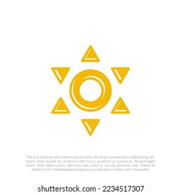 vector de diseño abstracto del logotipo de estrella