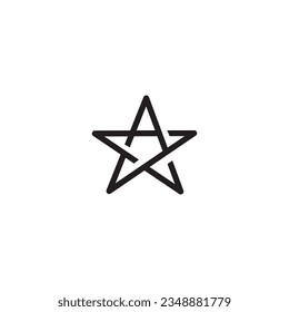 star logo abstract design vector illustration line