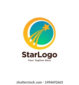 Star Logo. abstract vector logo. Design elements with star sign. Success symbol. Growth and start-up concept illustration.