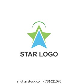 Star logo abstract vector modern template symbol design logotype fast illustration