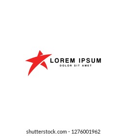 Star logo air plane simple