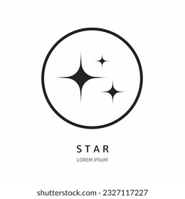 Star logo. Star for business. Stock vector.