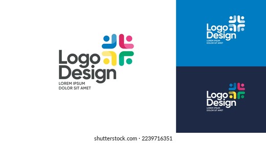 Star Logo. Colorful and creative star logo for your brand.