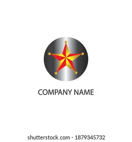 star logo company illustration circle color design vector