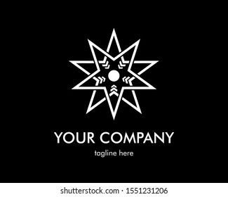 Star Logo Company. Vector Icon illustration design
