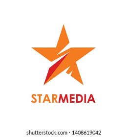 Star logo. decorative and creative five pentagonal stars. vector logo concept illustration