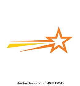 Star logo. decorative and creative five pentagonal stars. vector logo concept illustration