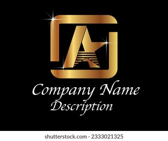 A Star Logo Design 04 -05, Exclusive, Premium Company Logo, Best Choice, Company Logo,Luxury Design , Elegance look



del