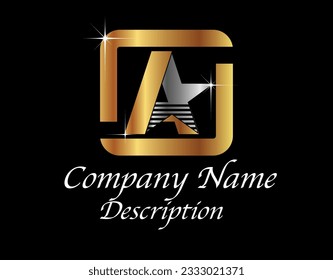 A Star Logo Design 04 -05, Exclusive, Premium Company Logo, Best Choice, Company Logo,Luxury Design , Elegance look



del