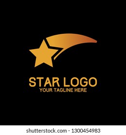 star logo design with awesome modern golden award