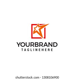 Star logo design concept template