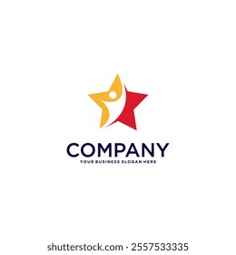 star logo design with education