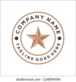 star logo design / emblem logo design inspiration