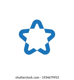 diseño de logotipo estrella con geometría