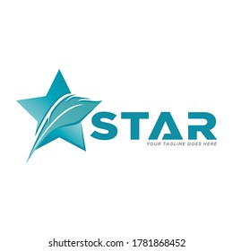 Star logo design icon vector.