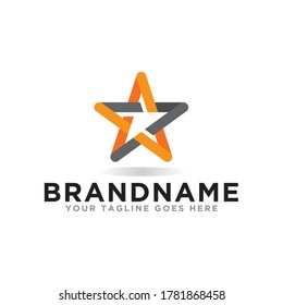 Vector de icono de diseño del logotipo de estrella.