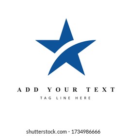 Diseño de logotipo de estrella y arte vectorial de ilustración 