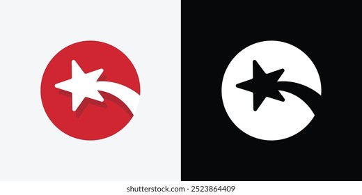 Star Logo Design isolated on white background