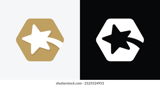Star-Logo-Design einzeln auf weißem Hintergrund