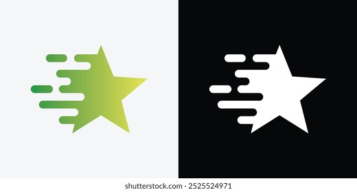 Star-Logo-Design einzeln auf weißem Hintergrund