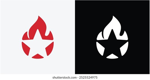 Diseño del logotipo de la estrella aislado en el fondo blanco