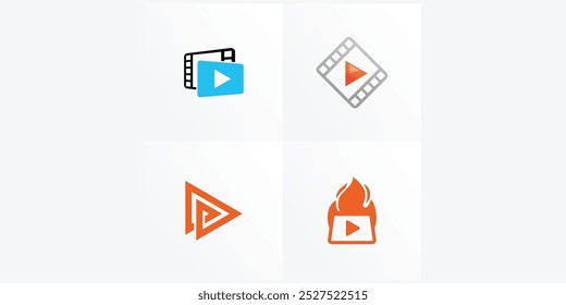 Star Logo Design isolated on white background