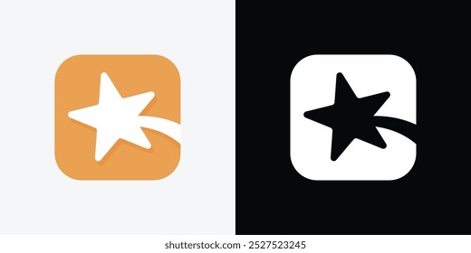 Star Logo Design isolated on white background