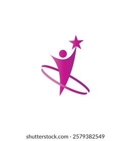 Star Logo Design isolated on white background Vector Logo Template