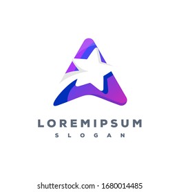 A star logo design ready to use