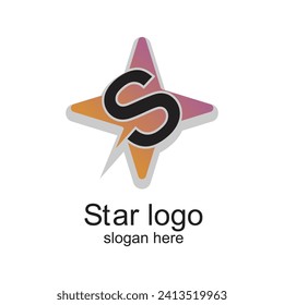 Star logo design simple concept Premium Vector