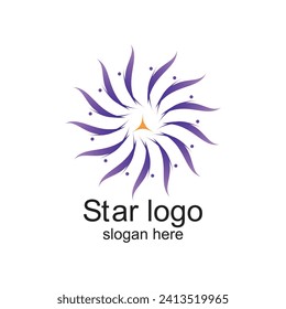 Star logo design simple concept Premium Vector