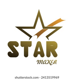 Star logo design simple concept Premium Vector