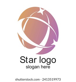 Star logo design simple concept Premium Vector