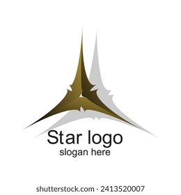 Diseño de logotipo de estrella: concepto simple de Vector Premium
