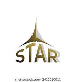 Star logo design simple concept Premium Vector