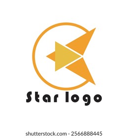 Star logo design simple concept Premium Vector