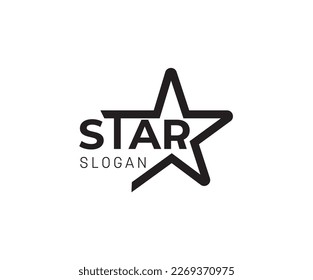 Star logo design template, Elegant Star logo design