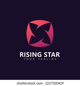 Plantilla de diseño de logotipo de estrella, diseño de logotipo de estrella simple