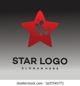Star logo design template - vector.