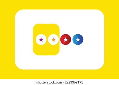 star logo design with a unique and beautiful idea for cards and brochures