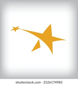 Star logo design in unique form. Company, success and corporate company design.