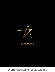  Star logo design vector in elegant style